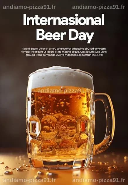 Une Affiche Pour La Journée De La Bière. | PSD Premium